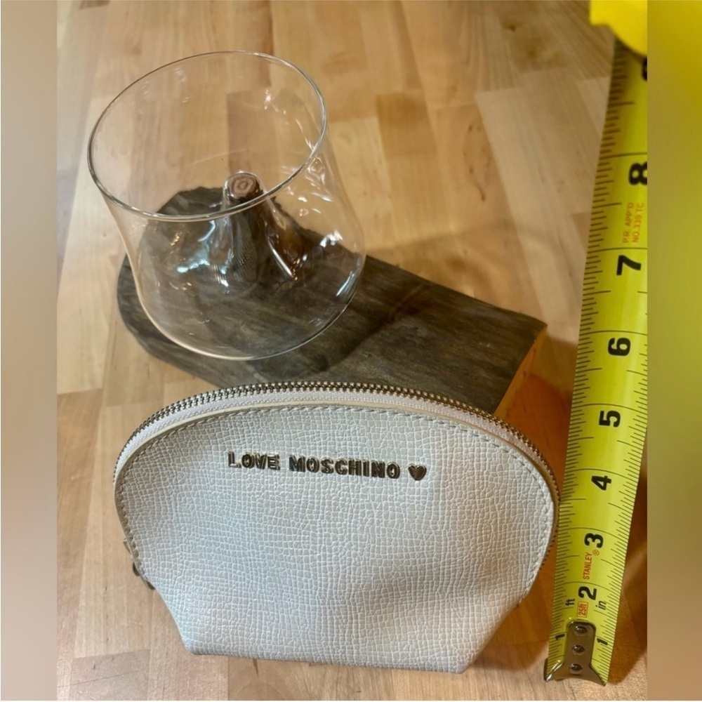Love Moschino Ivory Textured Make Up Pouch - Picture 3 of 5